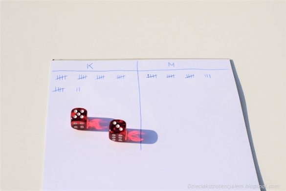 Gry z kostkami dla dzieci