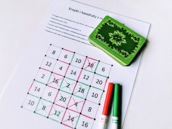 gra diy utrwalająca mnożenie