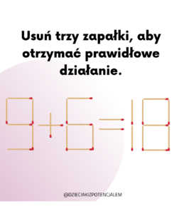 ciekawe zagadki z zapałkami